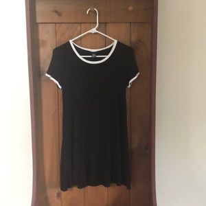 Black and white t-shirt dress